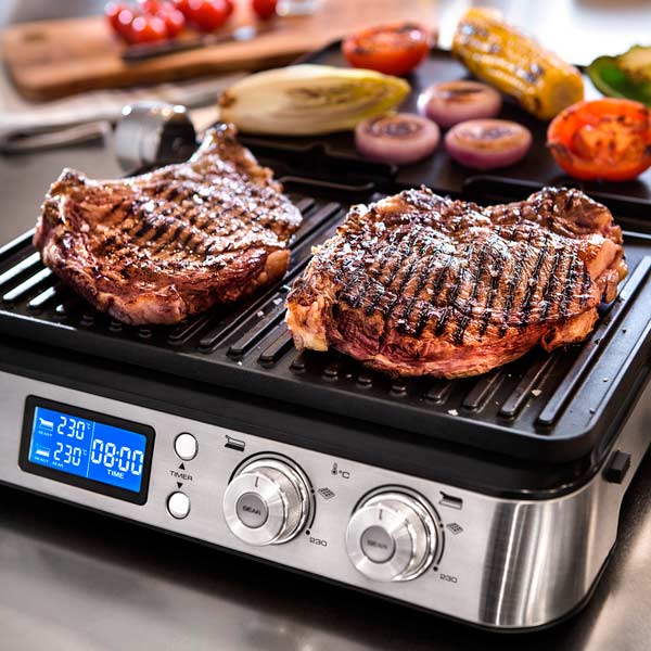 Купить Электрический гриль Delonghi CGH 1030D, серебристый/черный — Фото 5