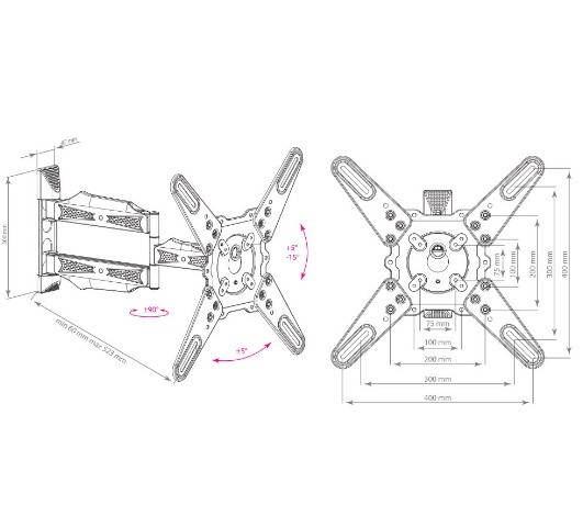 Купить Кронштейн Kromax ATLANTIS-40 grey — Фото 5