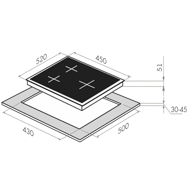 Купить Газовая варочная панель MAUNFELD EGHE.43.33CB/G — Фото 2
