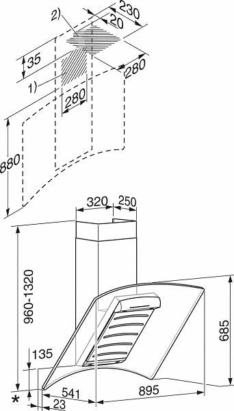 Купить Наклонная вытяжка MIELE DA 289-4 90 OBSW — Фото 2
