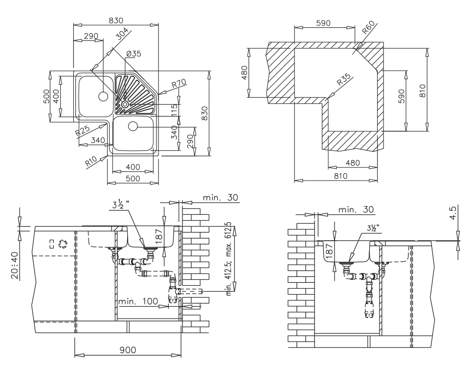 Купить Мойка TEKA ANGULAR 2B POLISHED — Фото 4