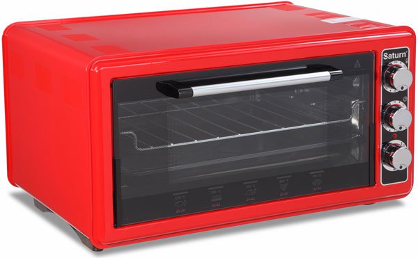 Мини-печь SATURN ST-EC 1077 Red																		 — описание, фото, цены в интернет-магазине PT Stores