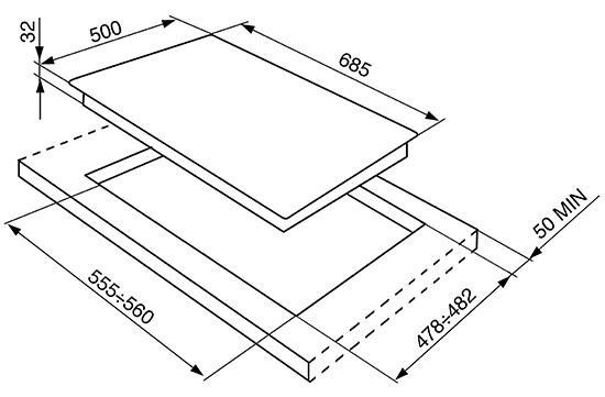 Купить Газовая варочная панель Smeg SR975XGH — Фото 7