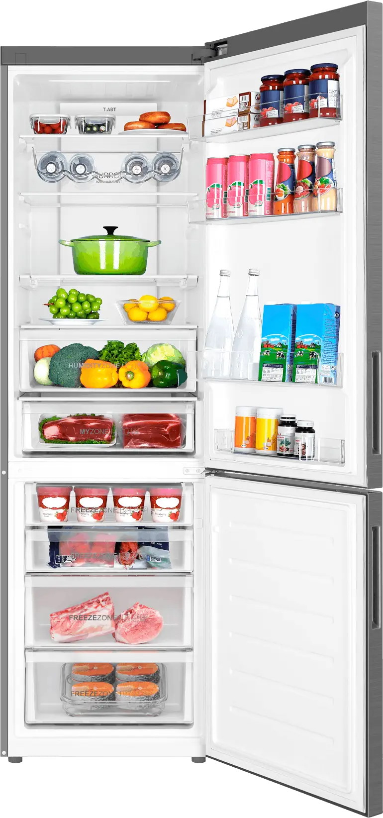 Купить Двухкамерный холодильник Haier C4F640CFMRGU1 — Фото 3