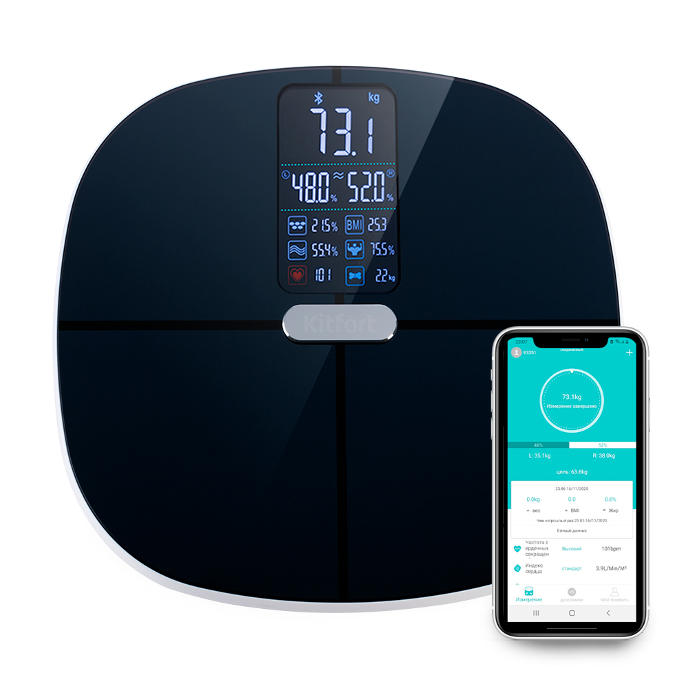 Напольные весы Kitfort KT-809																		 — описание, фото, цены в интернет-магазине PT Stores