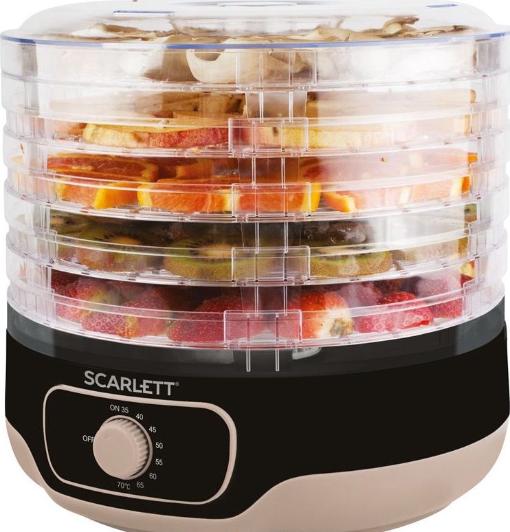 Купить Сушилка для овощей и фруктов Scarlett SC-FD421020 5под, черный — Фото 4