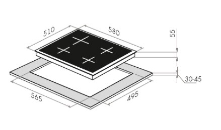 Купить Варочная панель MAUNFELD CEHE.64.3EW/KG — Фото 2