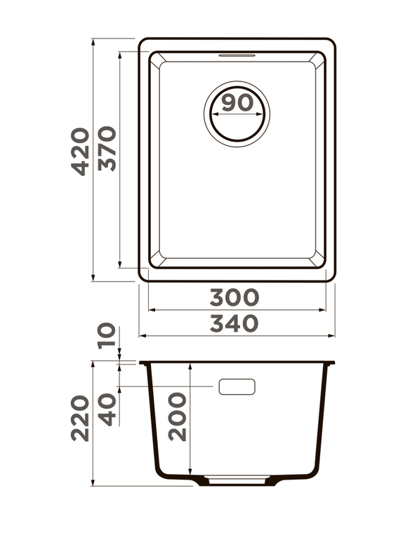 Купить Мойка OMOIKIRI Kata 34-U-SA Artgranit/бежевый — Фото 2