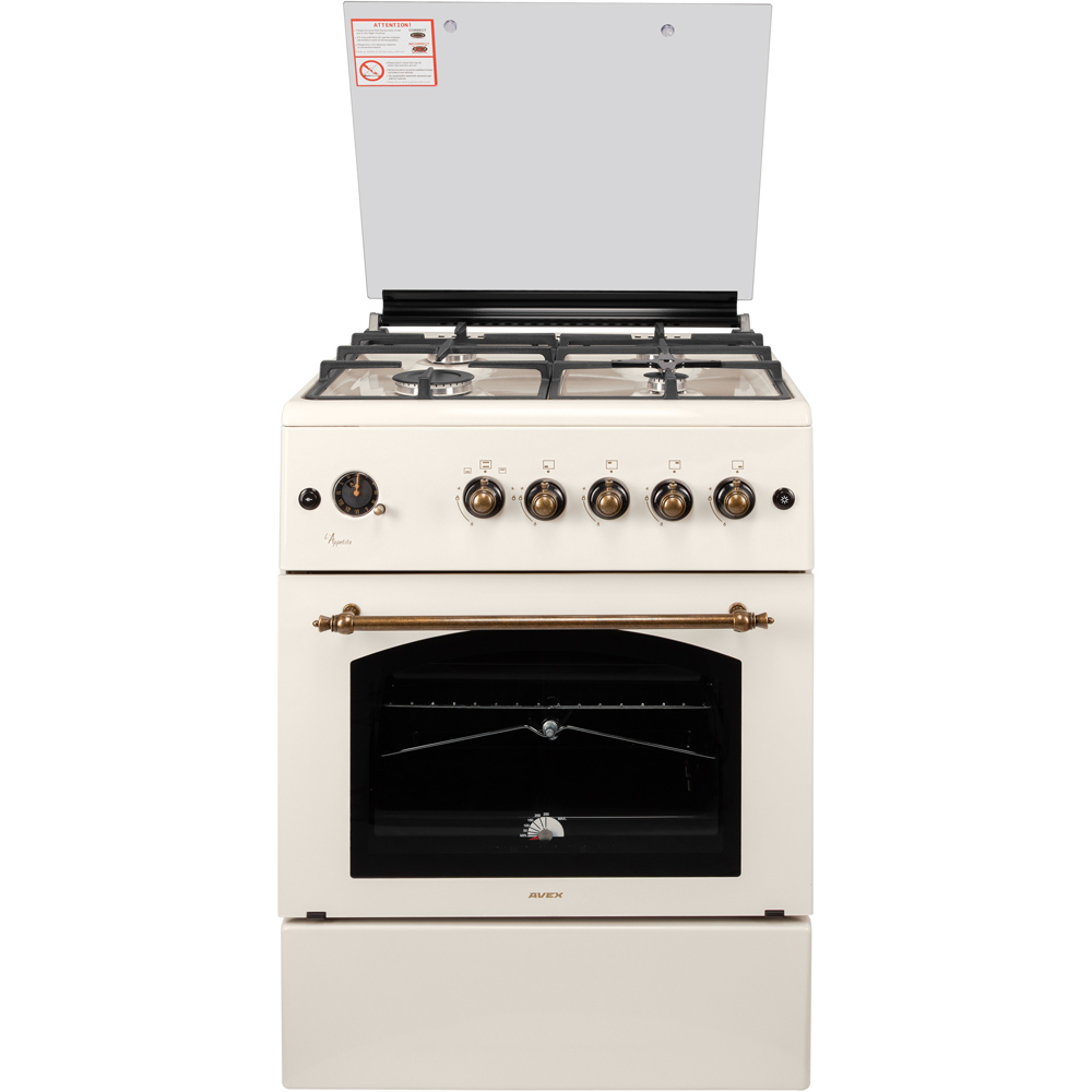 Газовая плита AVEX FG 6021 YR																		 — описание, фото, цены в интернет-магазине PT Stores