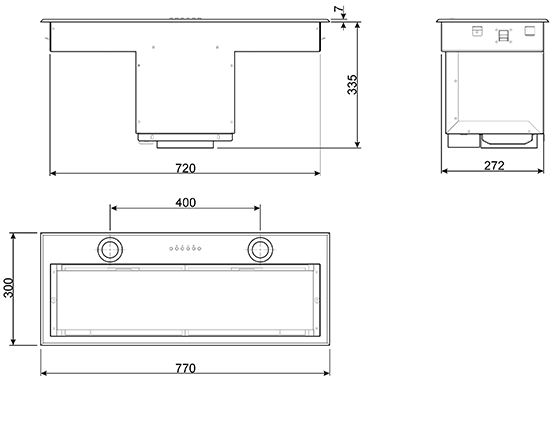 Купить Вытяжка встраиваемая SMEG KSEG78PXE — Фото 4