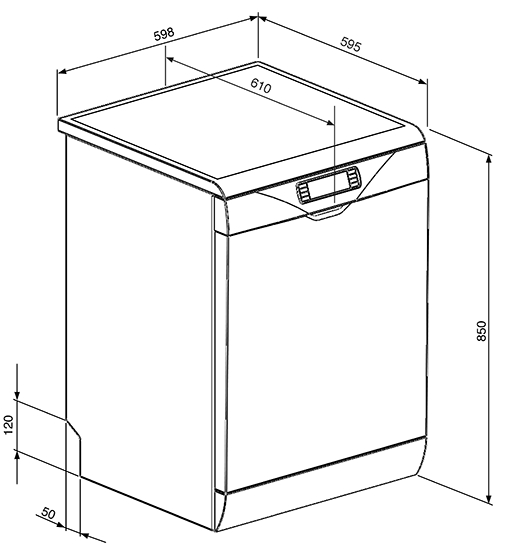 Купить Посудомоечная машина SMEG LVS367SX — Фото 2