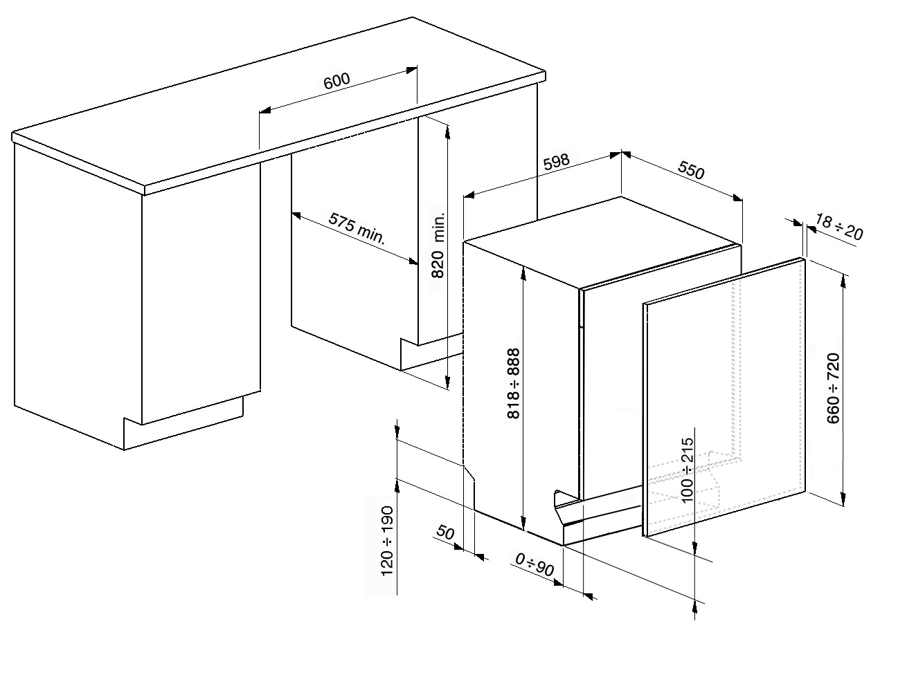 Купить Встраиваемая посудомоечная машина Smeg STA7234LFR — Фото 5
