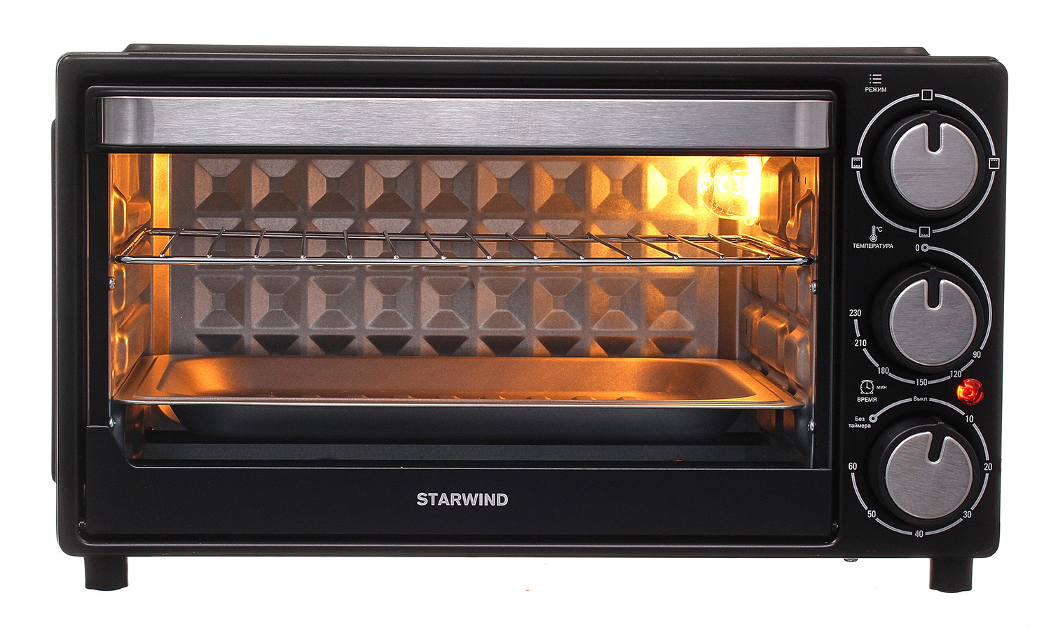 Купить Мини-печь Starwind SMO2001 черная — Фото 7