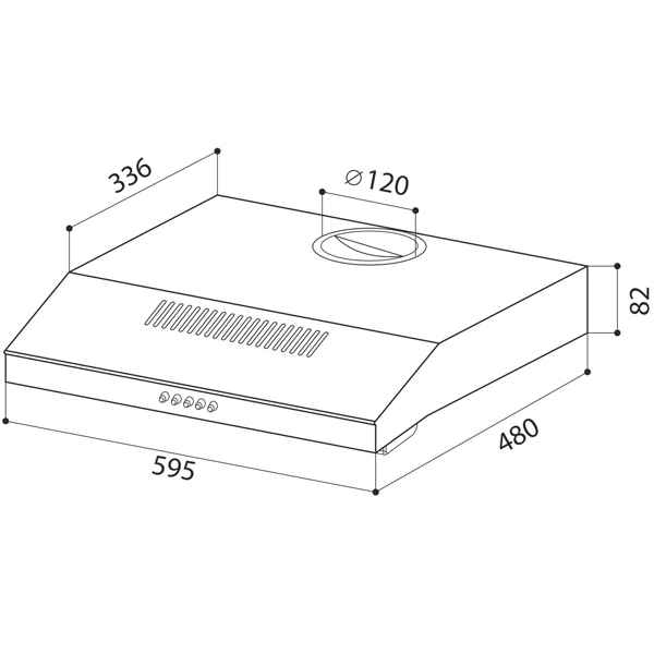 Купить Плоская вытяжка LEX S 600 белый — Фото 9