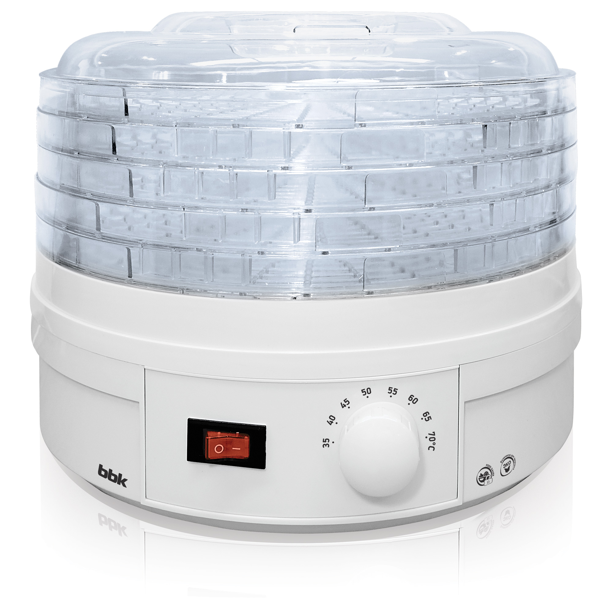 Сушилка для овощей и фруктов BBK BDH202M белый																		 — описание, фото, цены в интернет-магазине PT Stores