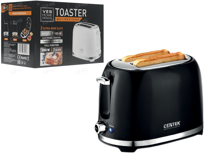Купить Тостер CENTEK CT-1432 Black — Фото 4