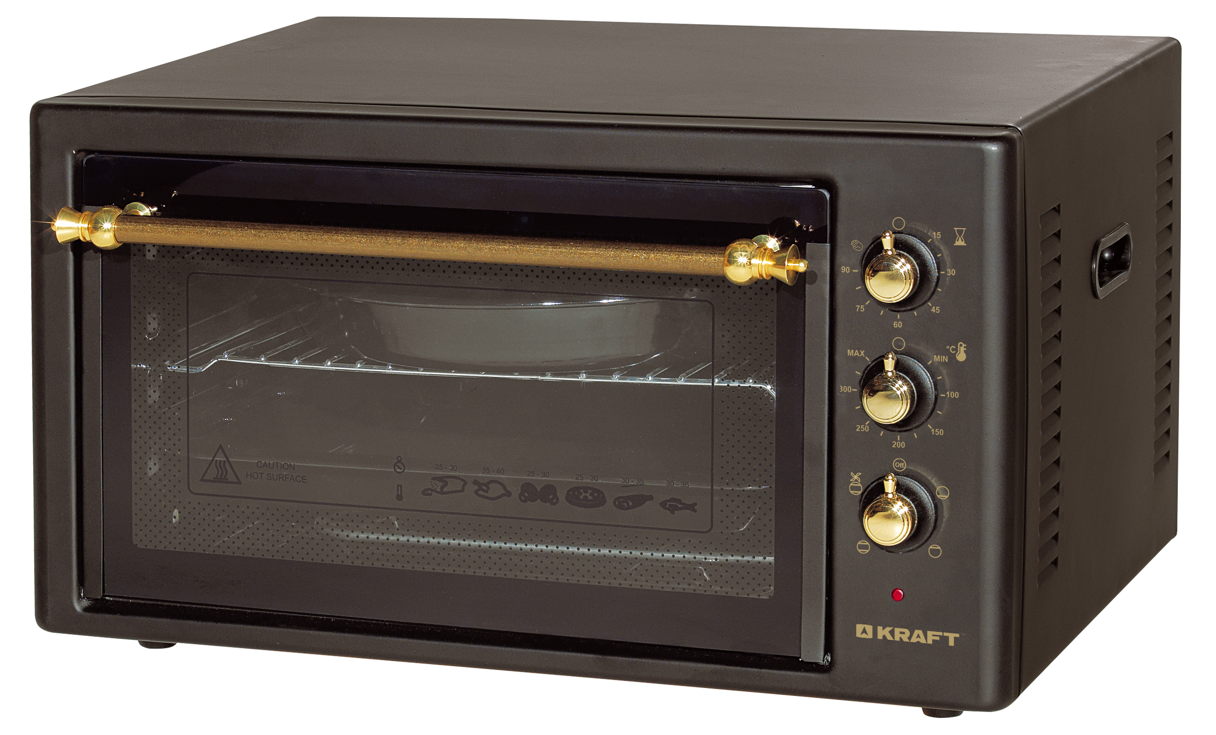 Мини-печь KRAFT KF-MO 4562 KBL retro																		 — описание, фото, цены в интернет-магазине PT Stores