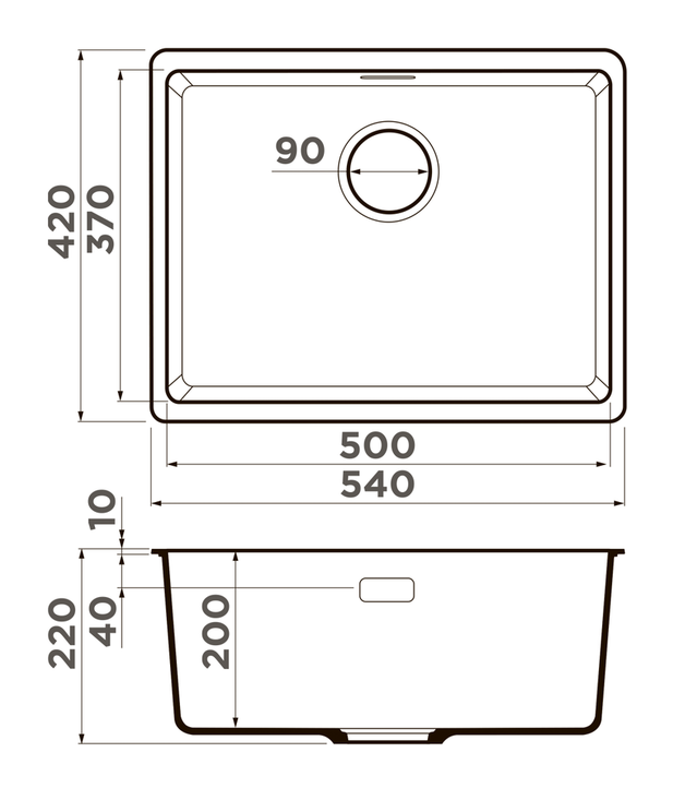 Купить Мойка OMOIKIRI Kata 54-U-GR Artgranit/leningrad grey — Фото 2