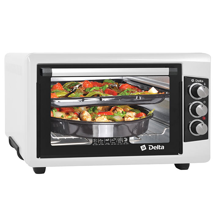 Мини-печь DELTA D-0550 бел																		 — описание, фото, цены в интернет-магазине PT Stores