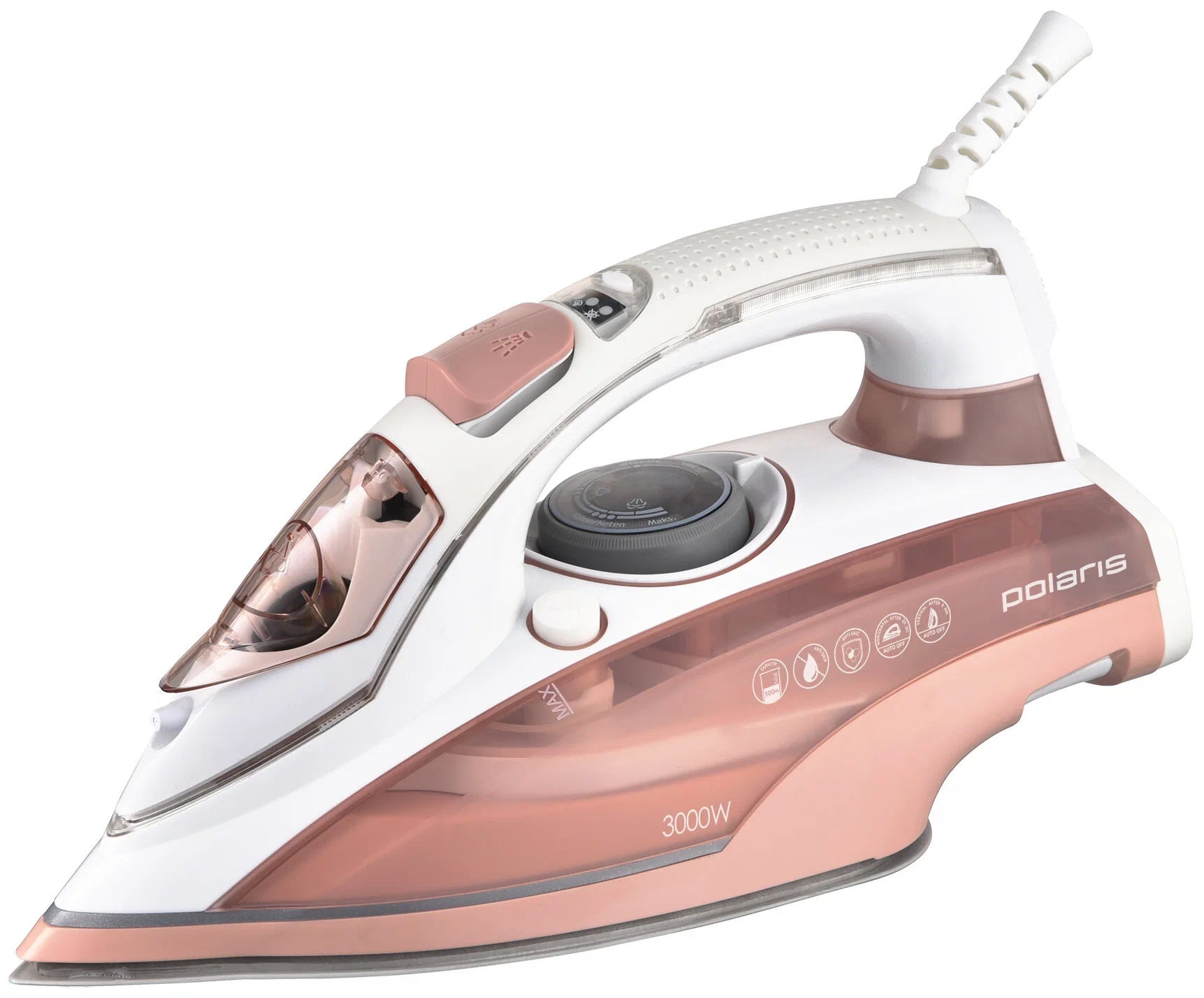 Утюг POLARIS PIR 3074 AA белый/коралл																		 — описание, фото, цены в интернет-магазине PT Stores