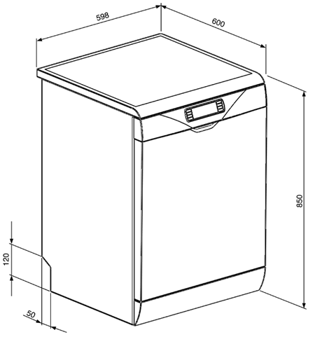 Купить Посудомоечная машина SMEG LSA6439X2 — Фото 2