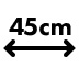Ширина 45 см