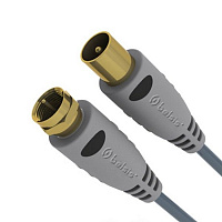 BELSIS BGL1177 ТВ вилка  F вилка, GOLD, антенный,1.8 м.