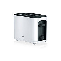 Тостер BRAUN HT 3000, белый/черный
