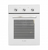 Духовой шкаф LEX EDM 4570 WH стекло белое/нержавеющая сталь