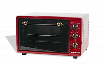 Мини-печь BRAVO FO-45RR красная  ретро