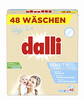 DALLI Порошок стиральный SENSETIV гипоаллергенный для деликатных тканей 3,12кг 48 стирок