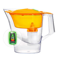 Фильт для воды БАРЬЕР Кувшин Чемпион Опти-лайт сочный апельсин 4л В 654 Р 00