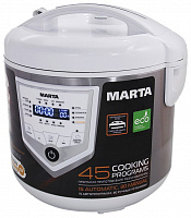 Мультиварка MARTA MT-4300 белый/сталь